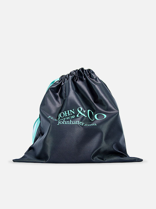Queen Γυναικείο Μαύρο Jockey Καπέλο Rubber Patch John Hatter & Co