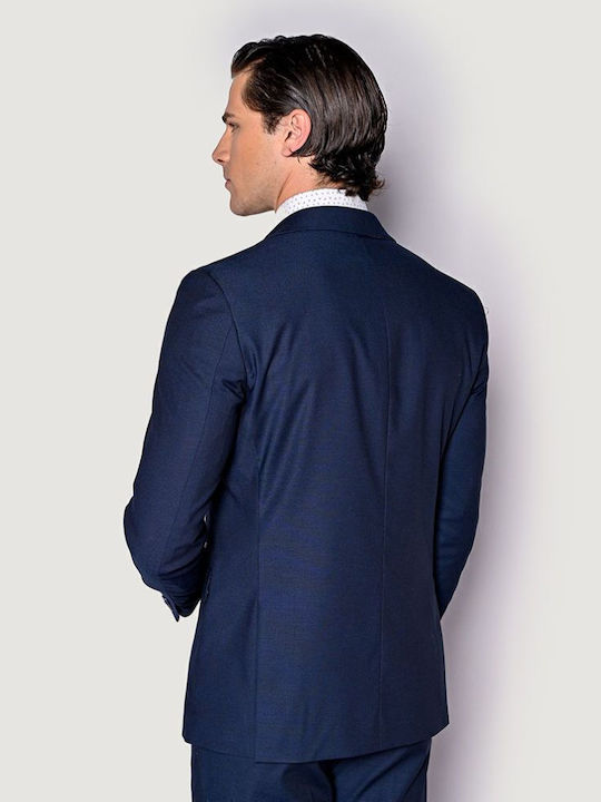 De vară Costum Bărbați cu Croială Normală Blue