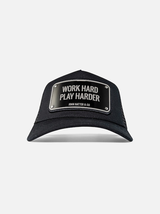 John Hatter & Co Work Hard Play Harder Jockey Black