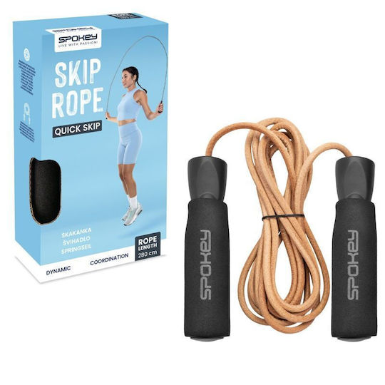 Spokey Leather Jump Rope Quick Skip