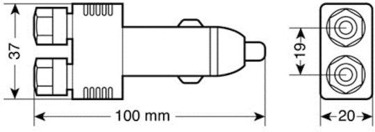 Lampa Car Cigarette Lighter 12V - 24V