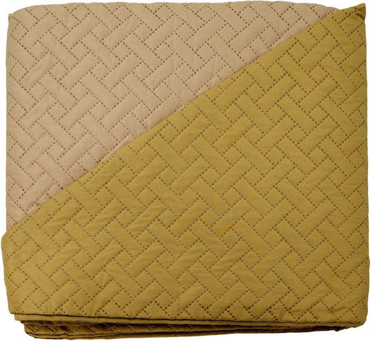 Sidirela Tagesdecke Super-King Senf 220x230cm Sidirela Tagesdecke Super-King Senf 220x230cm