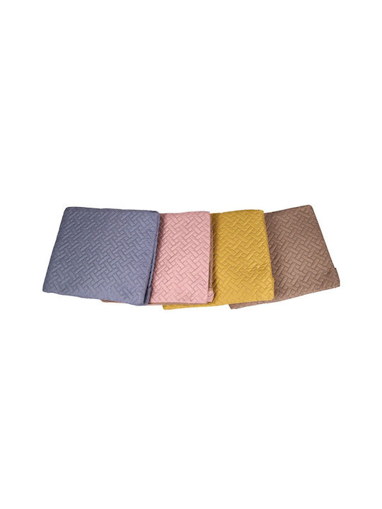 Sidirela Tagesdecke Einzelbett Mikrofaser Pink Apple 150x220cm