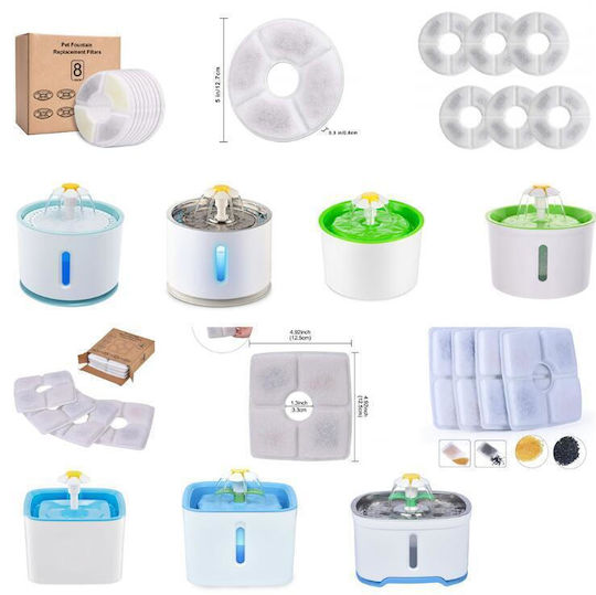 eBest Pet Water Fountain Ersatzfilter für Hund & Katze 4Stück