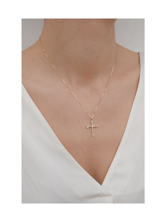 Kritsimis Gold Cross 14K with Chain