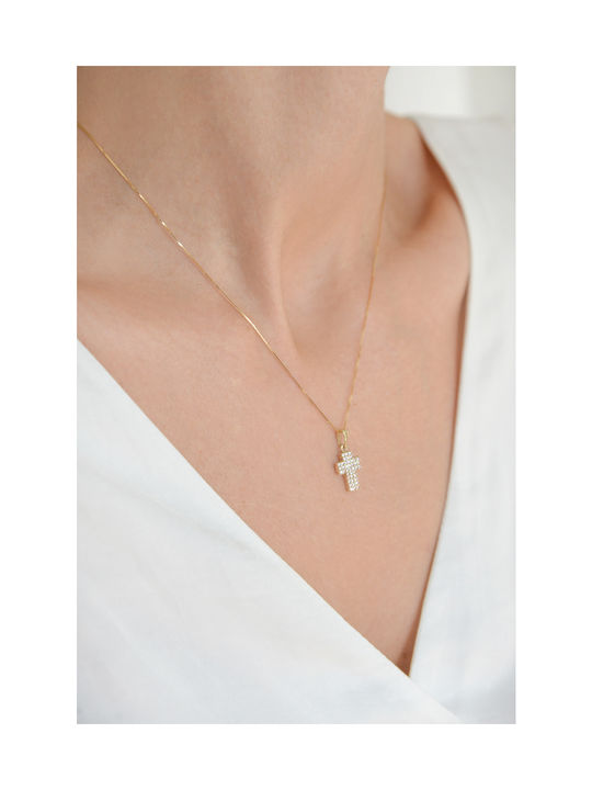 Kritsimis Gold Cross 14K with Chain