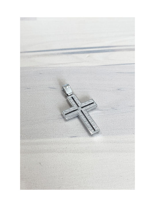 Kritsimis Women's White Gold Cross 14K with Chain