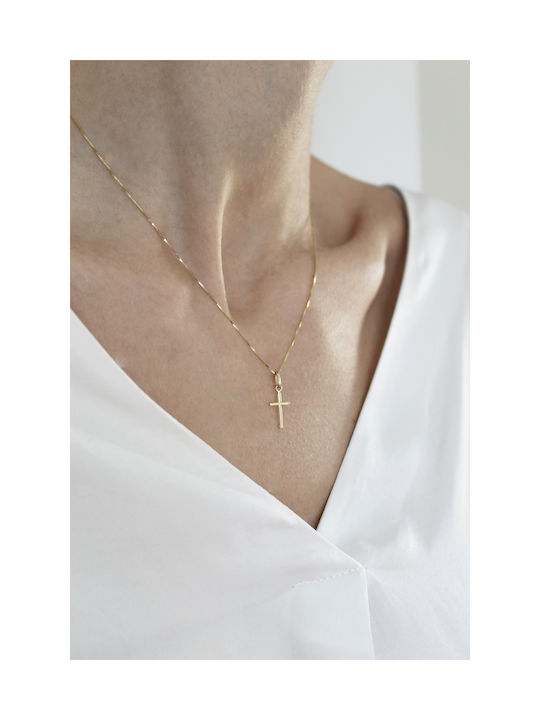 Kritsimis Gold Cross 14K with Chain