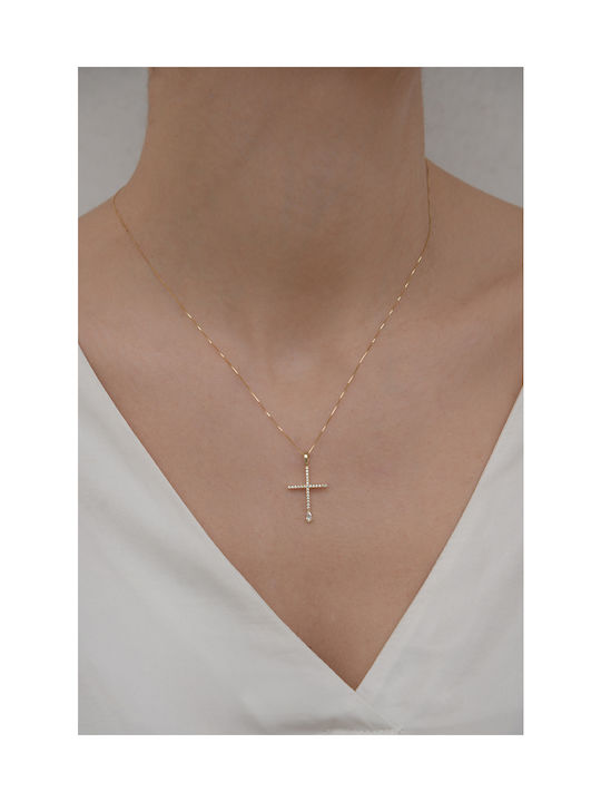 Kritsimis Gold Cross 14K with Chain