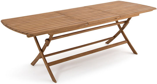 Masă Exterior Din Salcâm Pliabil Din Salcâm 240x90x76cm
