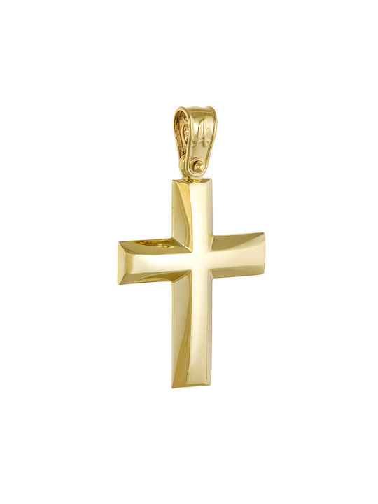 Kritsimis Women's Gold Cross 14K with Chain