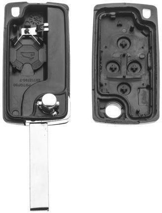 Foldable Car Key Shell with Blade with 4 Buttons for Citroen