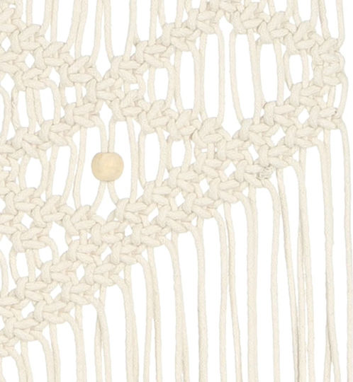 vidaXL Macrame Hängendes Wanddekoration Handgefertigt aus Stoff 80x40cm