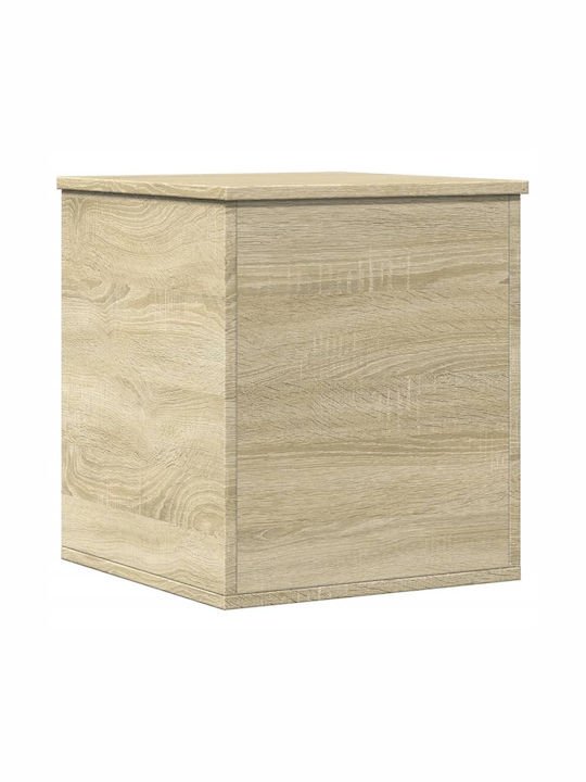 vidaXL Sonoma Wooden Storage Box with Lid Brown 40x42x46cm 1pcs