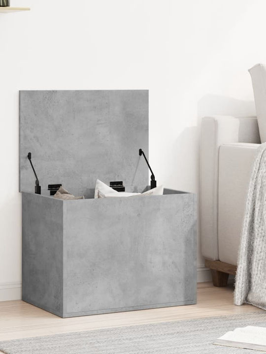 vidaXL Wooden Storage Box with Lid Gray 60x42x46cm 1pcs