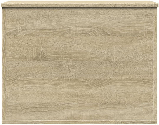 vidaXL Sonoma Wooden Storage Box with Lid Brown 60x42x46cm 1pcs
