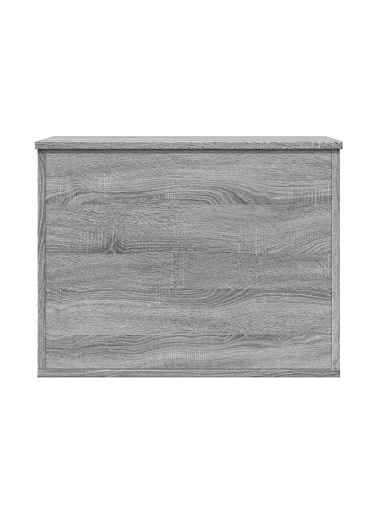 vidaXL sonoma Wooden Storage Box with Lid Gray 60x42x46cm 1pcs