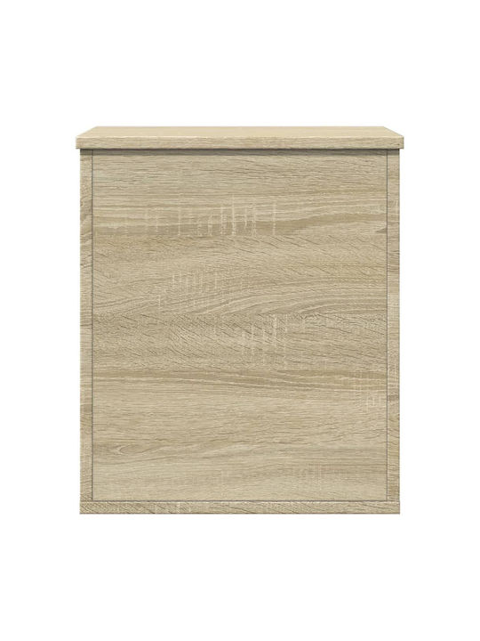 vidaXL Sonoma Wooden Storage Box with Lid Brown 40x42x46cm 1pcs