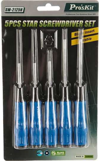 Proskit Set 5 Screwdrivers with 5 Interchangeable Tips