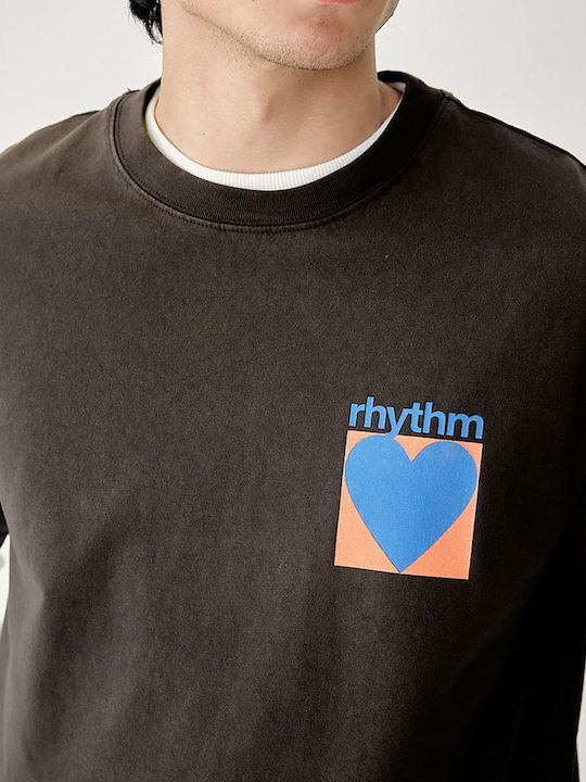 Rhythm Herren T-Shirt Kurzarm Black