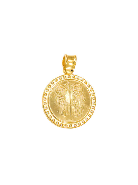 Kritsimis Pendant Kids Talisman with Chain Constantine from Gold 9K 32YK4600-2731