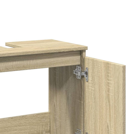 vidaXL Πάγκος χωρίς Νιπτήρα Μ58xΒ33xΥ60cm Sonoma Δρυς