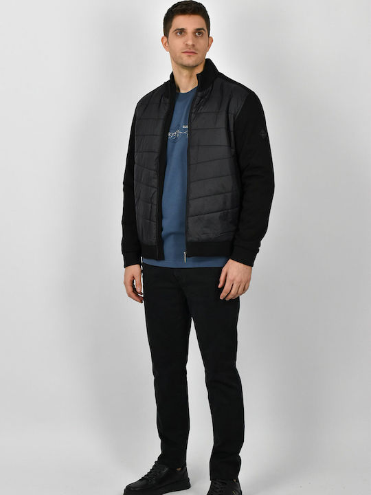 Shutton Blue Men's Puffer Jacket BLACK