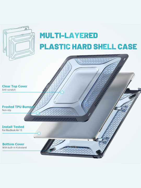 Sonique Icy Guardian Laptoptasche Für Laptop 13" Apple MacBook Air 13'' 2018/2020 In Blau
