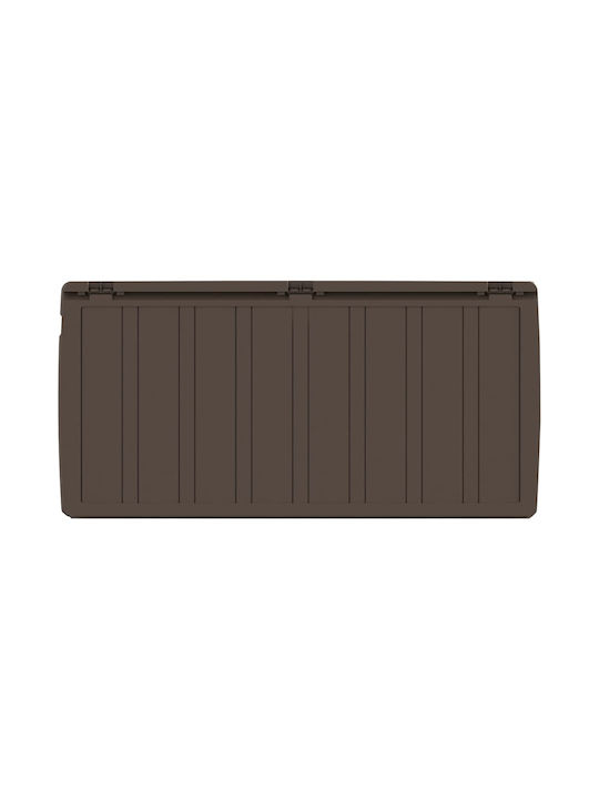 vidaXL Outdoor Storage Box 270lt Brown L117xW45.5xH57.5cm