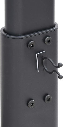 vidaXL 379566 TV Mount Floor with Arm up to 65" Black