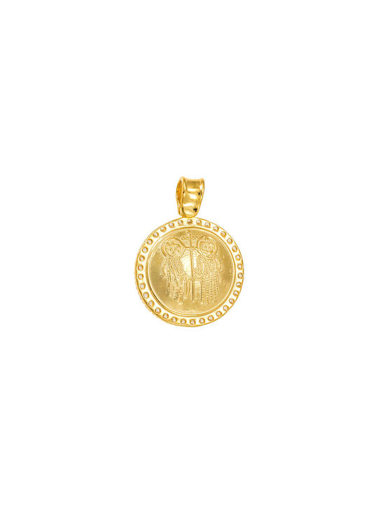 Kritsimis Pendant Kids Talisman with Chain Constantine from Gold 14K 52YK6449-2853