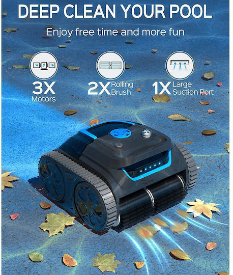 Wybot S1 Wireless Аσύρμαен Робот За Басейн 80W Дъно Стени Водолиния