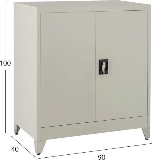 Δίφυλλη Μεταλλική 90x40x100εκ.