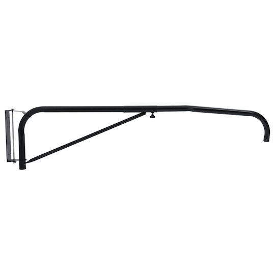 Vidaxl Rubber Wall-Mounted Boom Black Steel Black