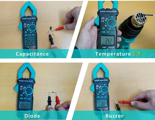 Proskit Clamp Meter Digital 600A AC True RMS with Test Leads MT-3202