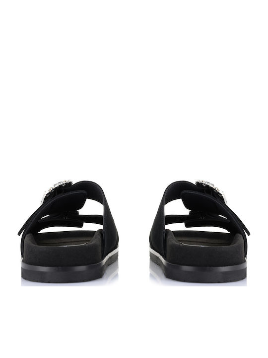 Women's Flat Sandals in Black Color