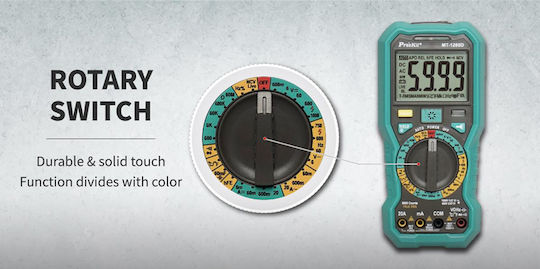 Proskit Digital Multimeter True RMS with Buzzer with AC / DC / Capacitance Measurement MT-1280D