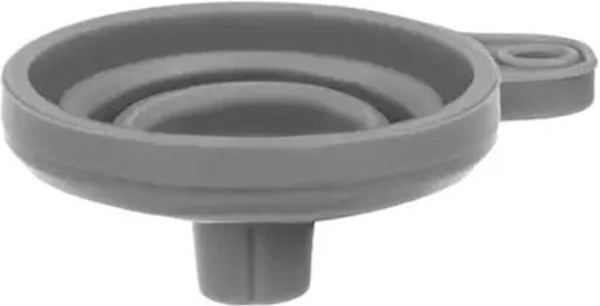 Small Foldable Funnel Silicone Handle Gray 8x8x7 Cm Aria Trade