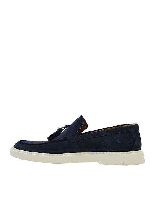 3300 Δερμάτινα Ανδρικά Loafers σε Μπλε Χρώμα
