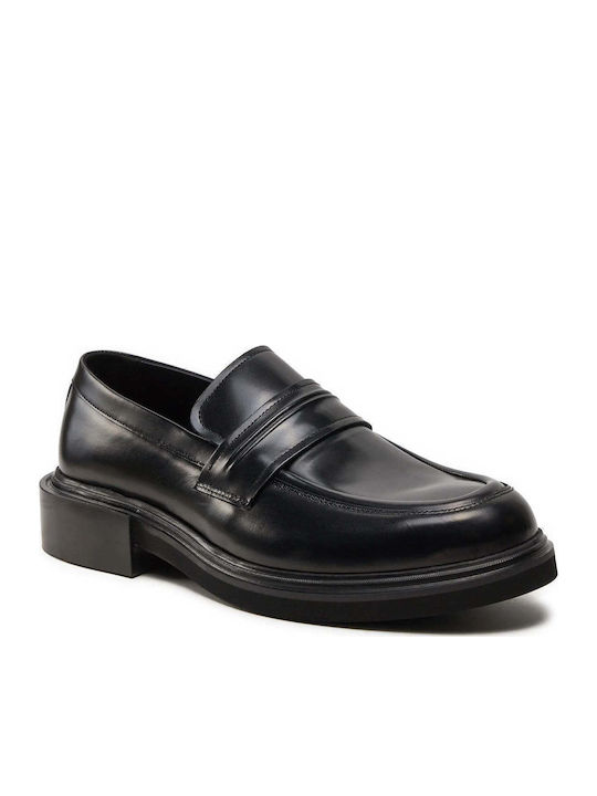 Men's Leather Moccasins Black