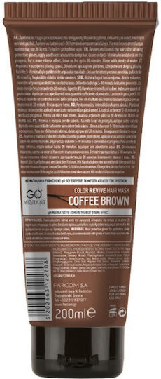 Farcom Professional Go Vibrant Color Revive Hair Mask Coffee Brown 200ml