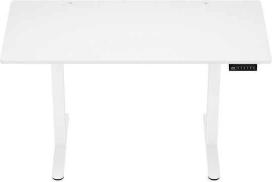 Ηλεκτρικό Γραφείο Leader 7.0 με Ρυθμιζόμενο Ύψος & USB θύρες 120x60x72εκ. White Ηλεκτρικό Γραφείο Leader 7.0 με Ρυθμιζόμενο Ύψος & USB θύρες 120x60x72εκ. White