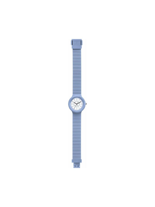HipHop Women's Watch with Blue / Blue Rubber Strap