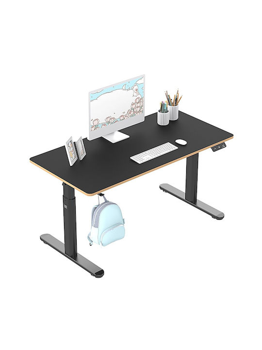 Pulsar Kids Desk made of Melamine Black 120x60x60cm