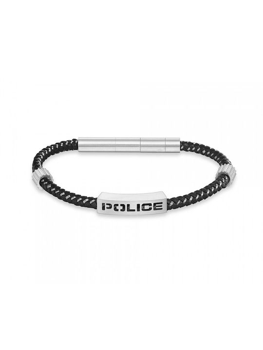 Police Bracelet made of Leather