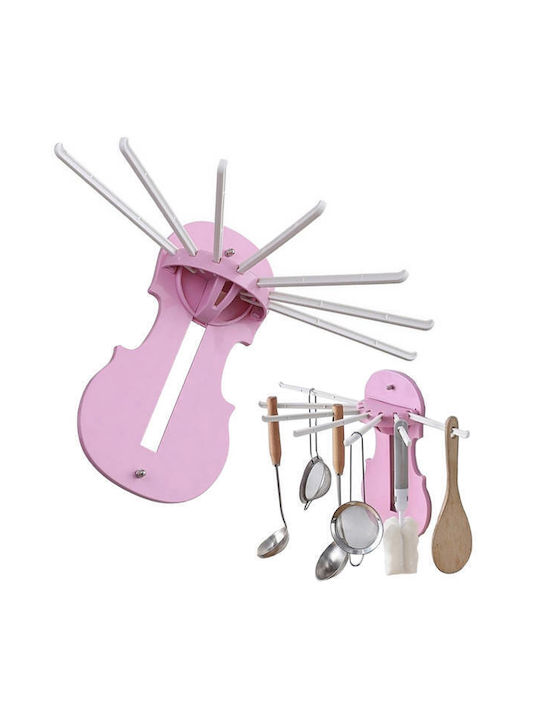 Multifunctional Support Towels Kitchen Utensils Pink 26.5 X 39 X 21 Cm