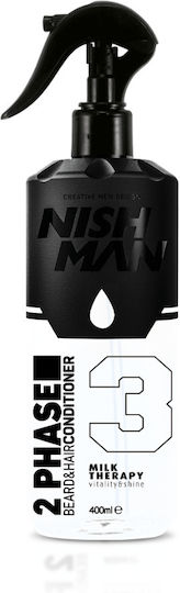 Nishman 2 Phase Beard & Hair Conditioner 03 Milk Therapy 400ml