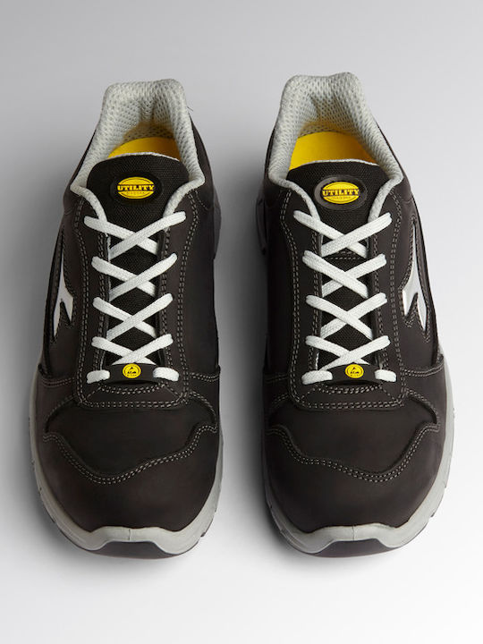 Utility Diadora Waterproof Low Safety Black S3 with Certification P, ESD ,SRC