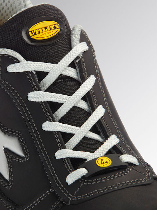 Utility Diadora Waterproof Low Safety Black S3 with Certification P, ESD ,SRC