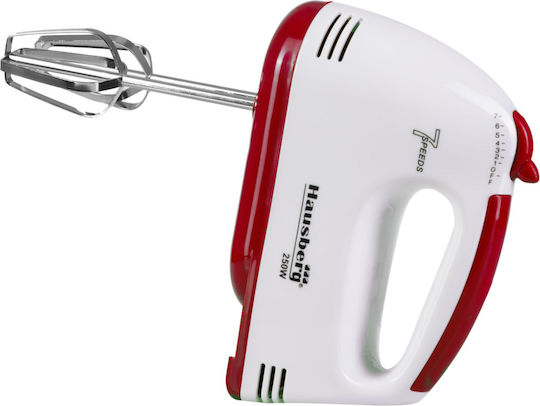 Hausberg Μίξερ Χειρός 250W Κόκκινο
